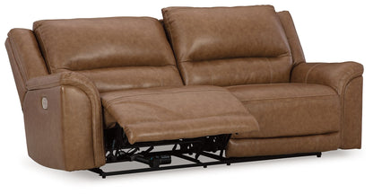 Trasimeno - 2 Seat Pwr Rec Sofa Adj Headrest - Caramel