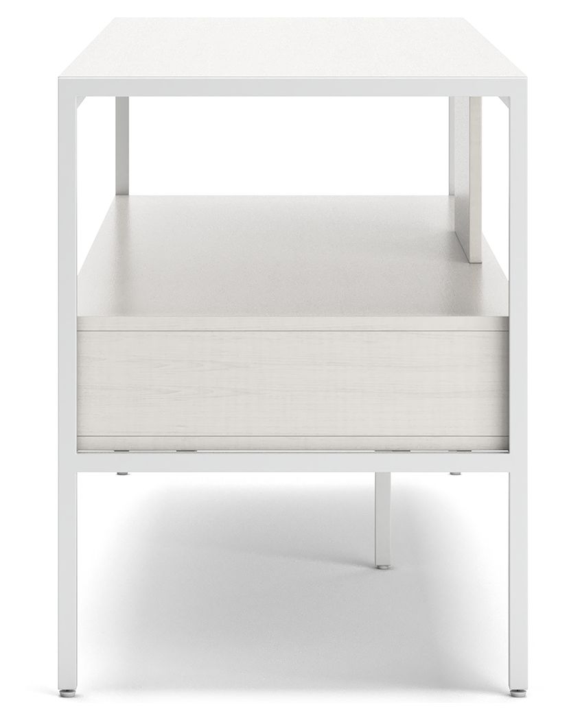Deznee - Large TV Stand - White