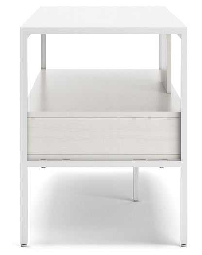 Deznee - Large TV Stand - White