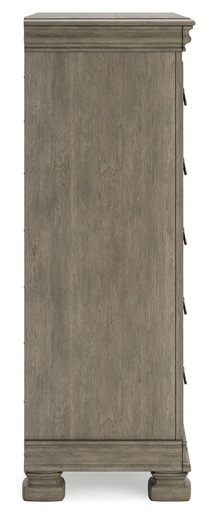 Lexorne - Five Drawer Chest - Gray