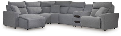ModMax II - Salt And Pepper - Reclining Sectional