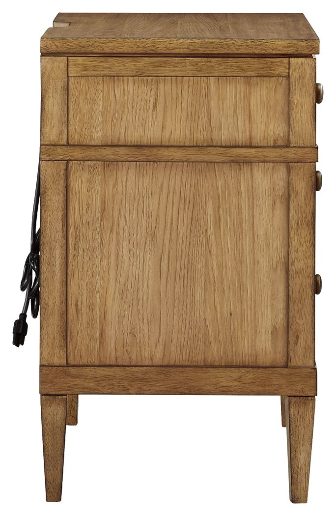 Sharlance - Brown - Three Drawer Night Stand