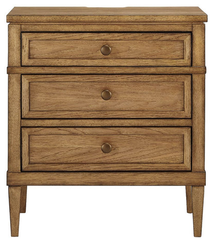 Sharlance - Brown - Three Drawer Night Stand