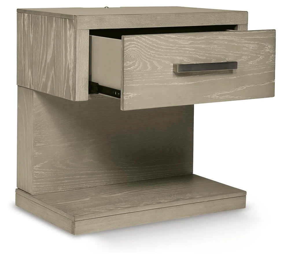 Fawnburg 26" 1 Drawer Charging Nightstand