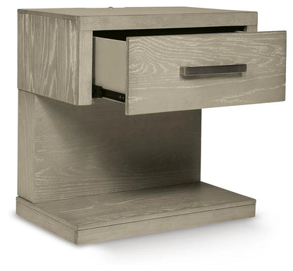 Fawnburg 26" 1 Drawer Charging Nightstand