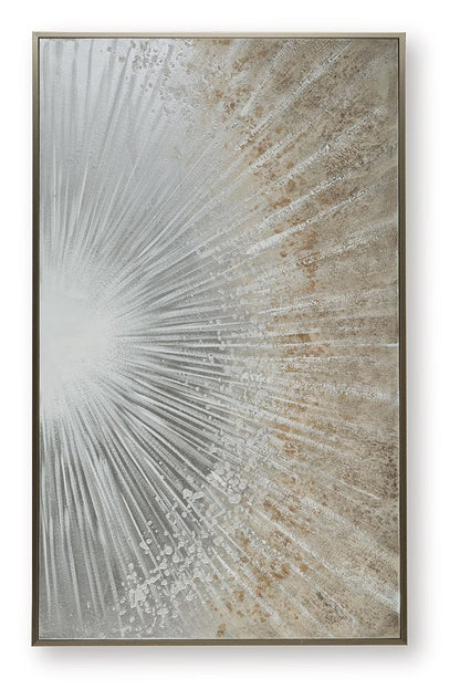 Waldard - Wall Art - Gray / Taupe / White