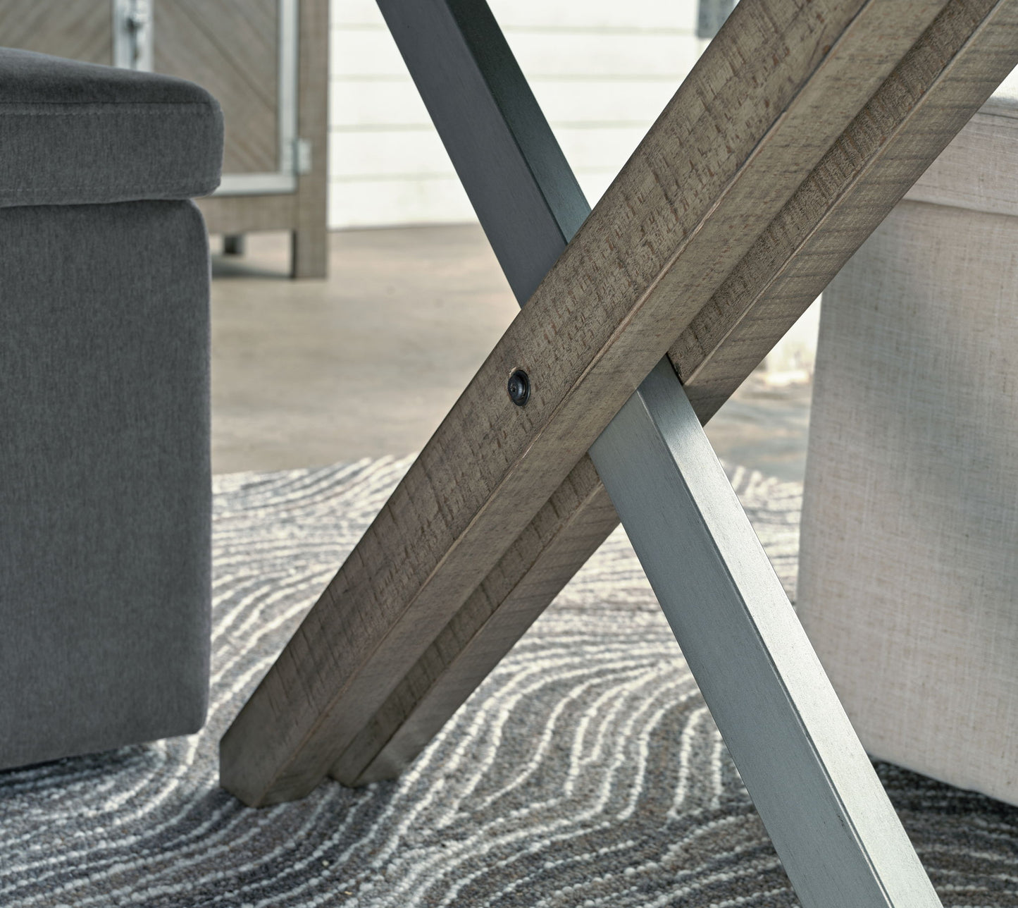 Krystanza - Rectangular Dining Room Table - Weathered Gray