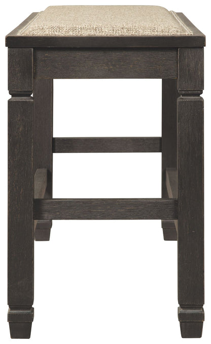 Tyler Creek - Antique Black - DBL Counter UPH Bench