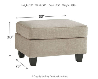 Abney - Ottoman - Driftwood