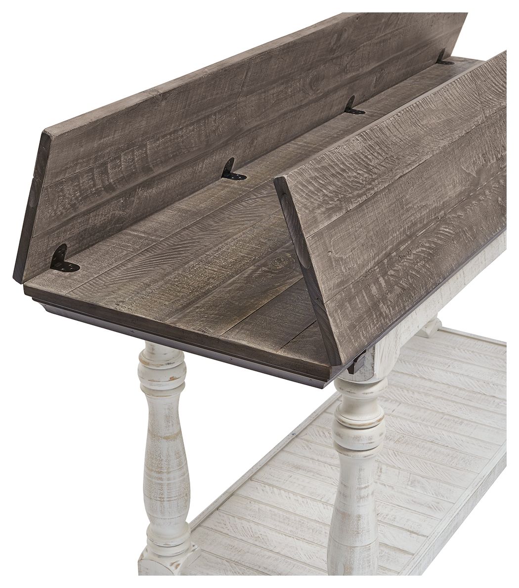 Havalance - Flip Top Sofa Table - Gray / White