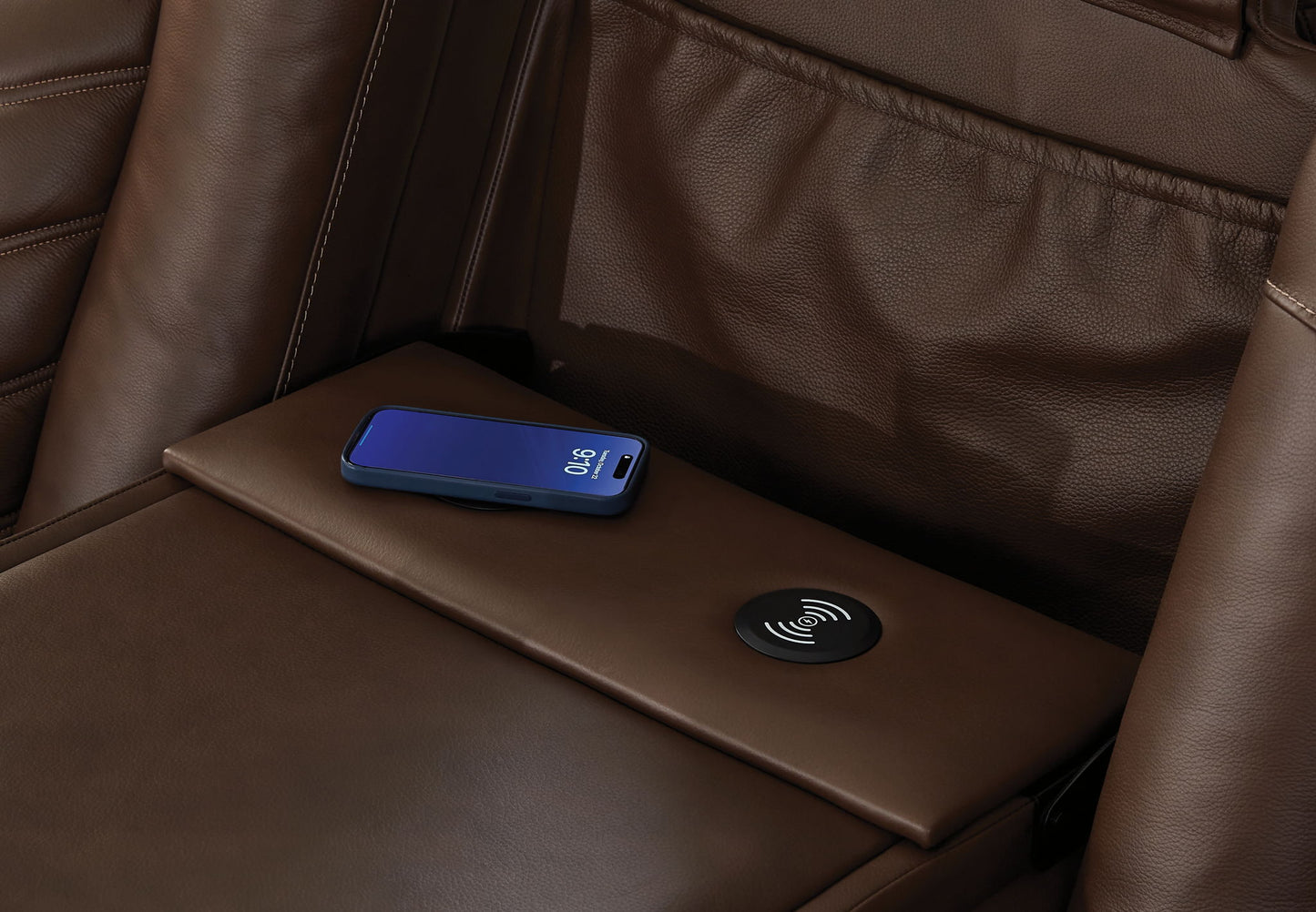 High Impact - Power Reclining Sofa / Adj Headrest - Tobacco