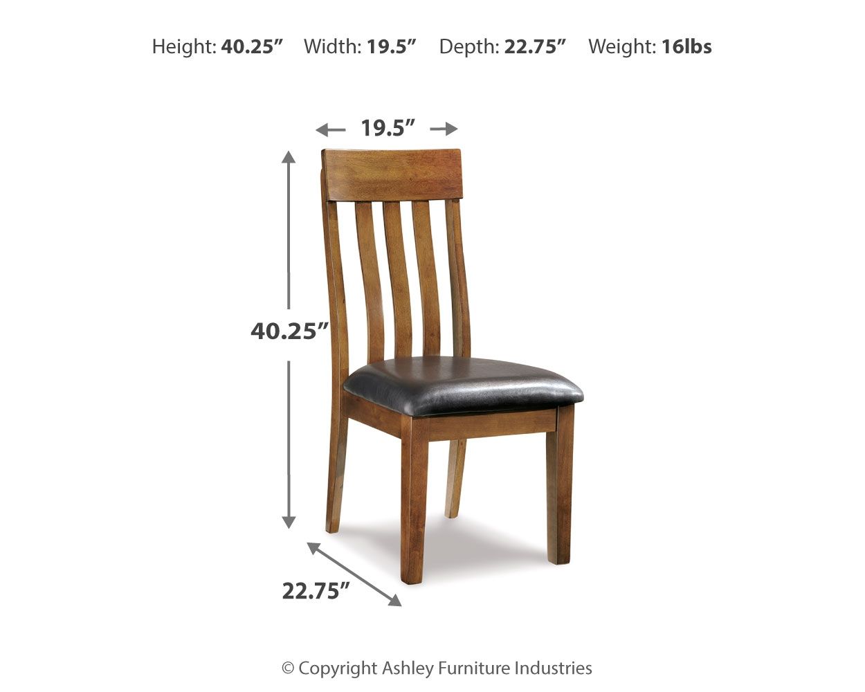 Ralene - Dining UPH Side Chair (Set of 2) - Medium Brown