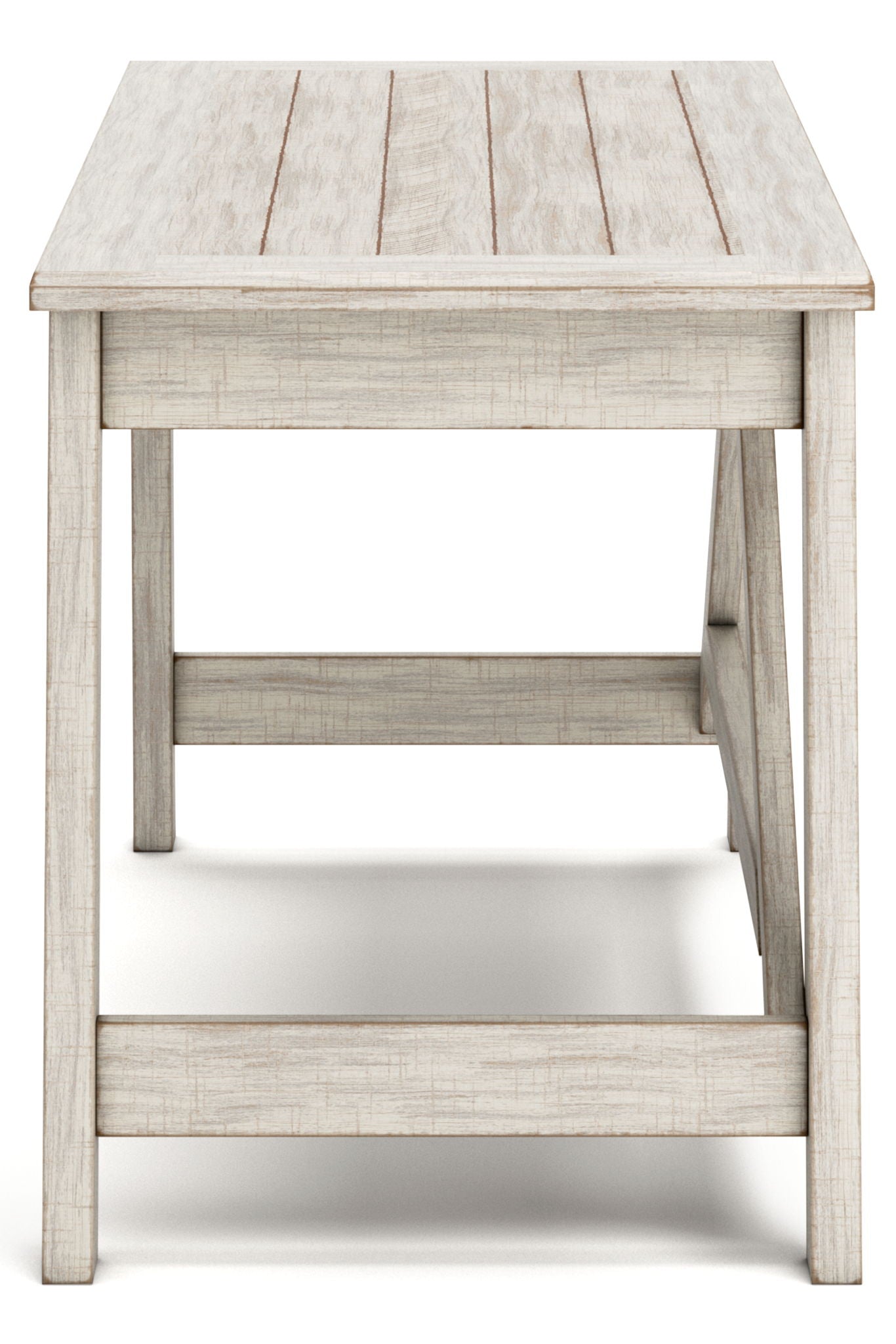Carynhurst - Home Office Large Leg Desk - Whitewash