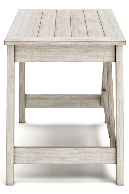 Carynhurst - Home Office Large Leg Desk - Whitewash