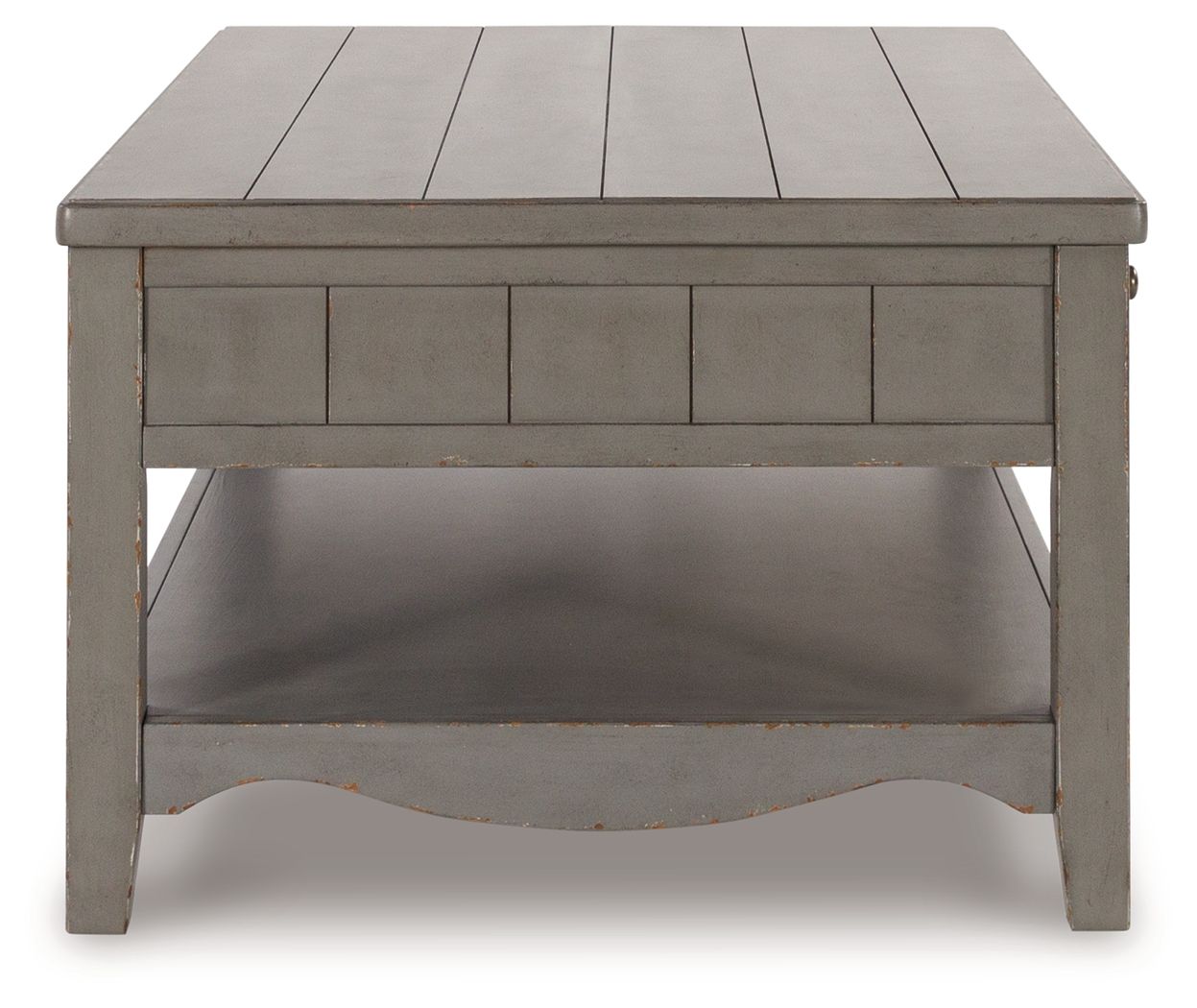 Charina - Rectangular Cocktail Table - Antique Gray