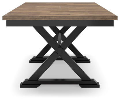 Wildenauer - Rectangular Dining Extension Table - Brown / Black
