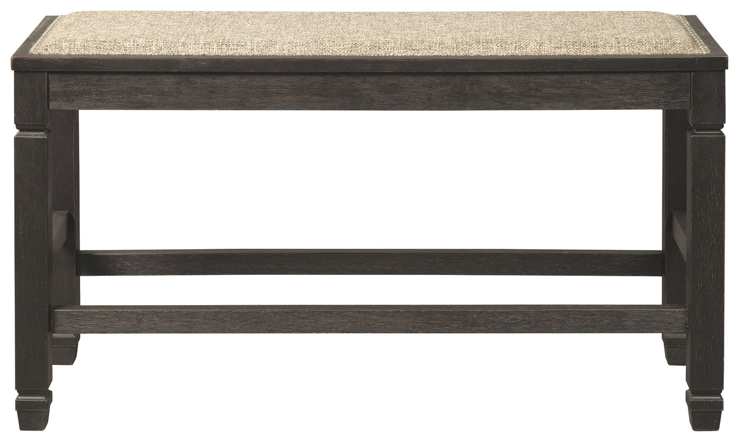 Tyler Creek - Antique Black - DBL Counter UPH Bench