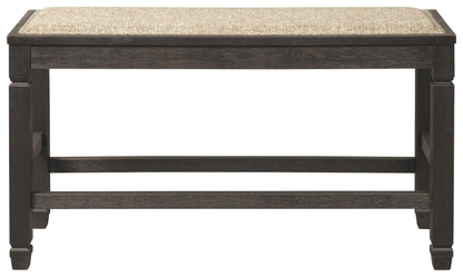 Tyler Creek - Antique Black - DBL Counter UPH Bench
