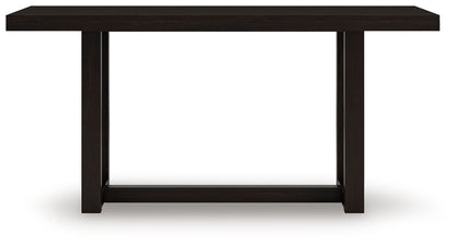 Neymorton - 5 Pc. - Rectangular Dining Room Counter Table, 4 Barstools - Dark Grayish Brown