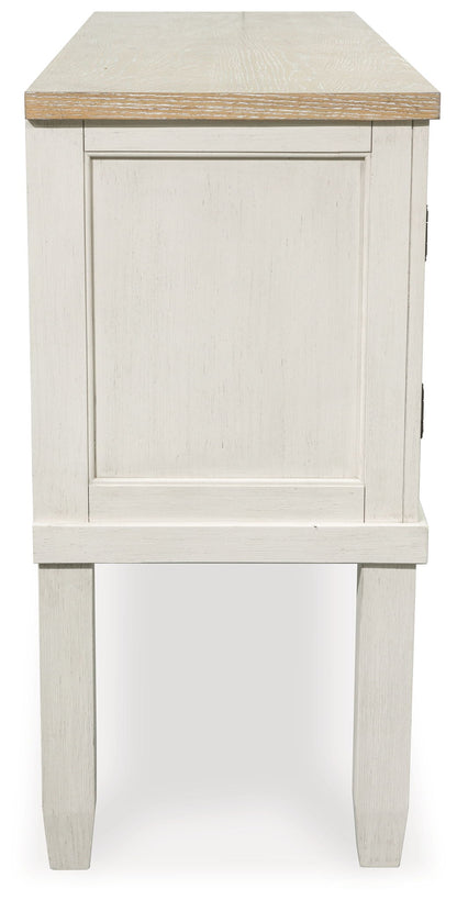 Shaybrock - Dining Room Server - Antique White / Brown