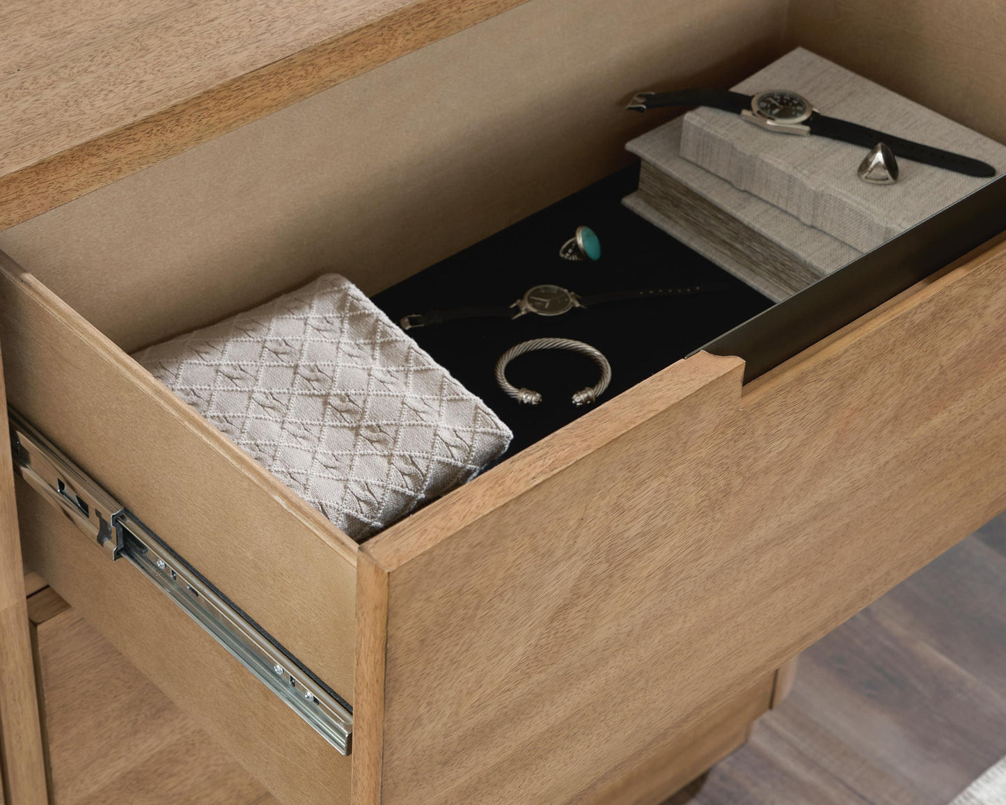 Pamaria - Five Drawer Chest - Light Brown