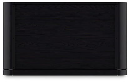 Rowanbeck - Black - Large Bookcase