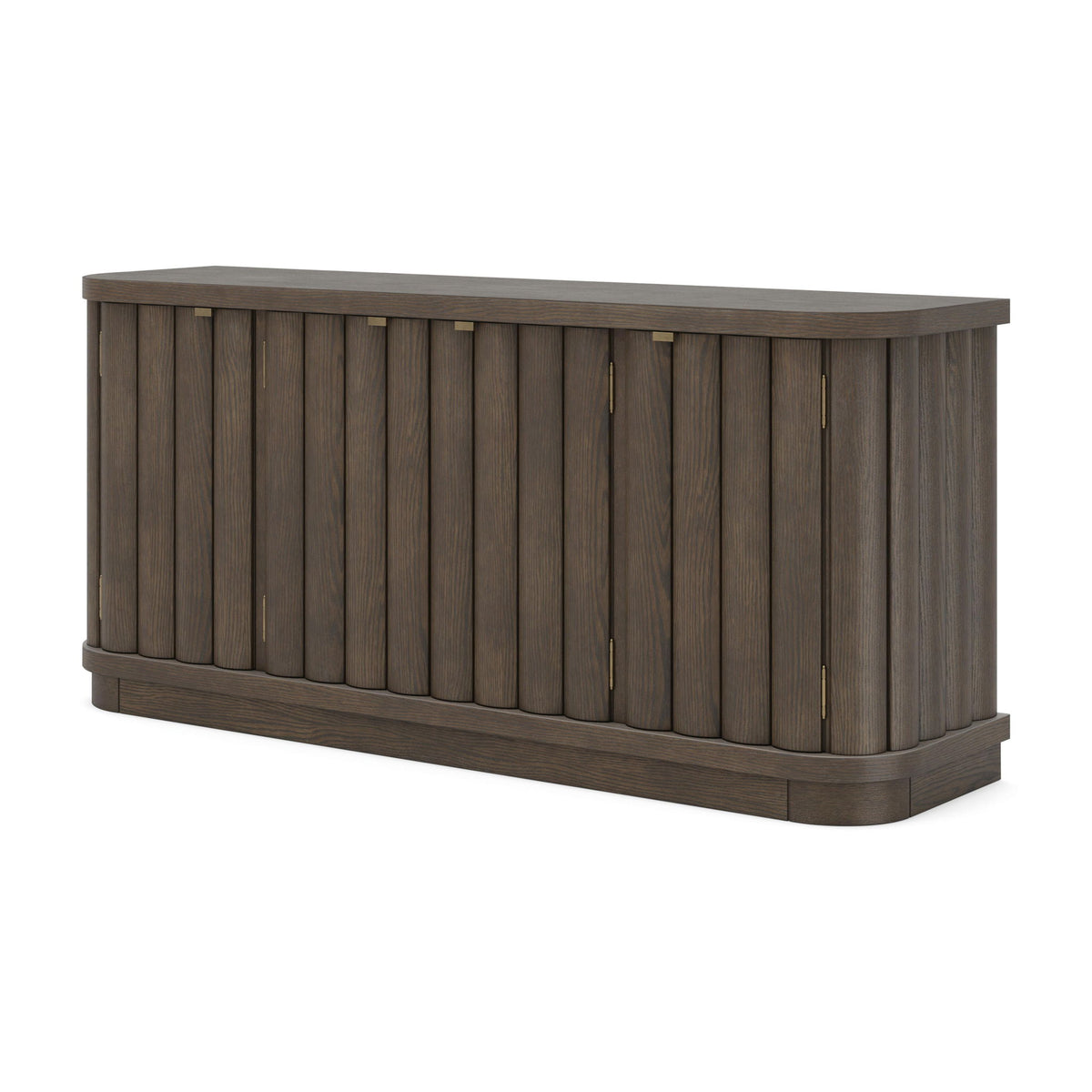 Darimore - Extra Large TV Stand - Burnished Brown