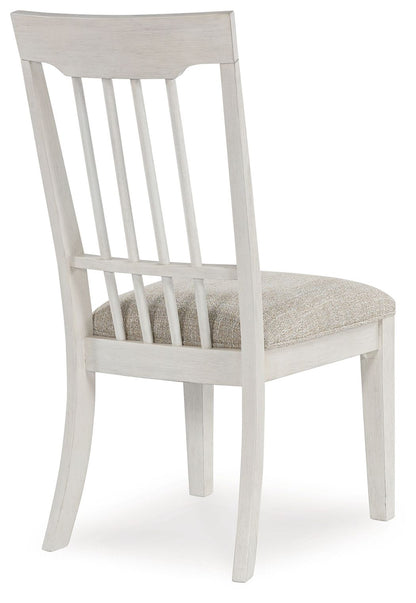 Shaybrock - Dining Upholstered Side Chair (Set of 2) - Antique White / Brown
