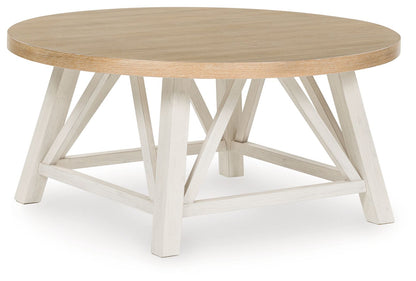 Fawndell - Occasional Table Set (Set of 3) - Antique White / Brown