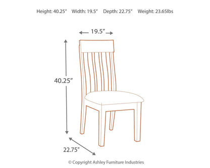 Ralene - Dining UPH Side Chair (Set of 2) - Medium Brown