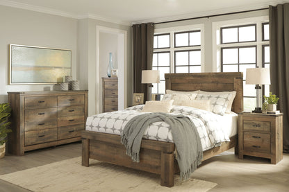 Trinell - Six Drawer Dresser - 61.34" x 15.98" x 42.99" - Brown Dark