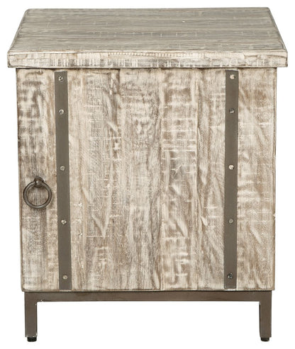 Laddford - Accent Cabinet - Shelf - Whitewash