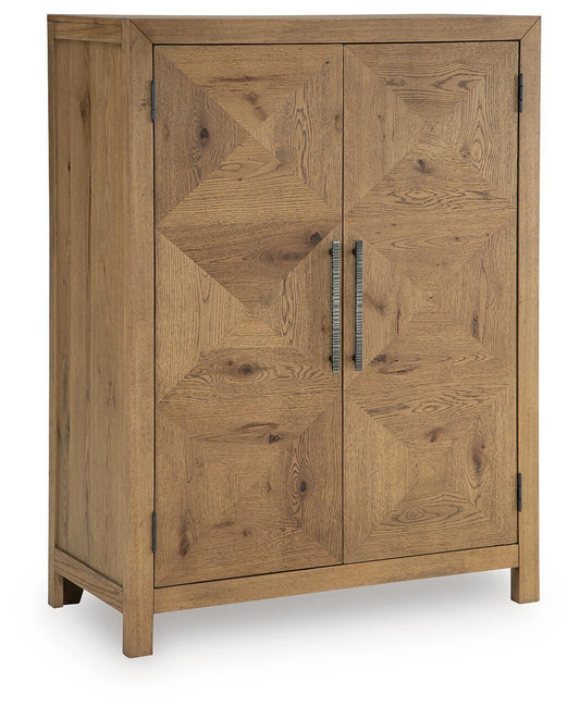 Clayburns - Bar Cabinet - Light Brown