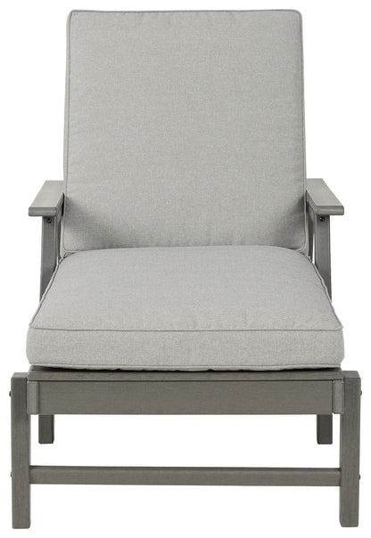 Visola - Gray - Chaise Lounge with Cushion