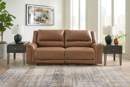 Trasimeno - 2 Seat Pwr Rec Sofa Adj Headrest - Caramel