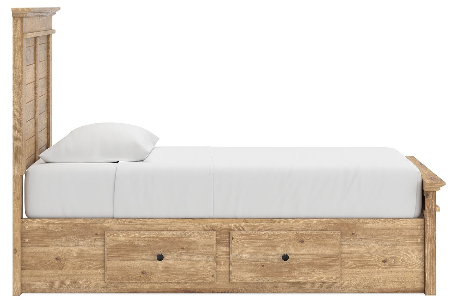 Makidern - Panel Storage Bed With Under Bed Storage Unit