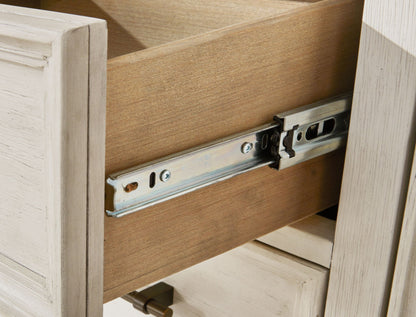 Shaybrock - Dining Room Server - Antique White / Brown