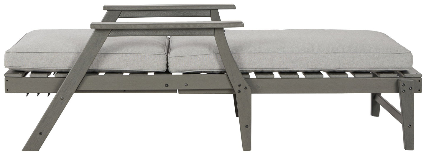 Visola - Gray - Chaise Lounge with Cushion