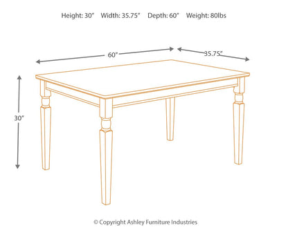 Owingsville - Rectangular Dining Room Table - Black / Brown