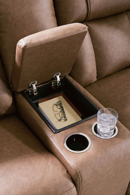 Mackmenville - Double Reclining Loveseat With Console