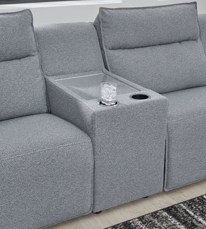ModMax II - Salt And Pepper - Reclining Sectional