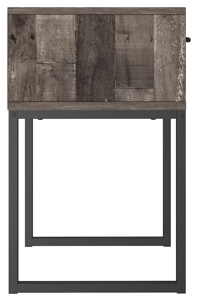 Neilsville - One Drawer Night Stand - Black / Gray