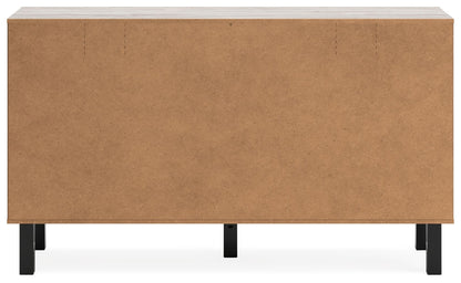 Vessalli - Six Drawer Dresser - Black / Gray