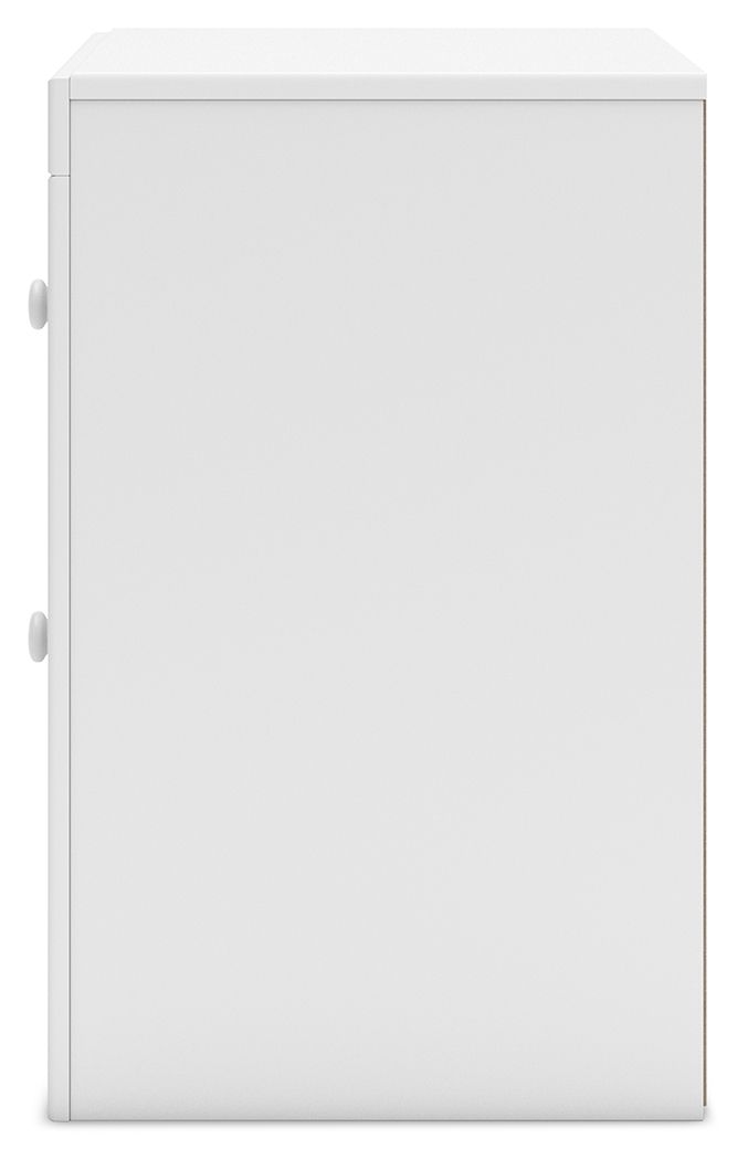 Mollviney - Two Drawer Night Stand - White