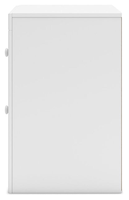 Mollviney - Two Drawer Night Stand - White