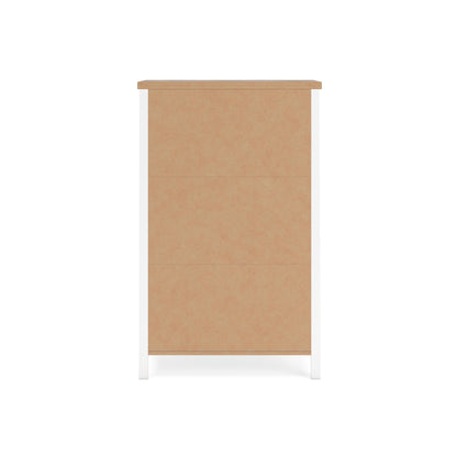 Kerisden - Five Drawer Chest - White / Brown