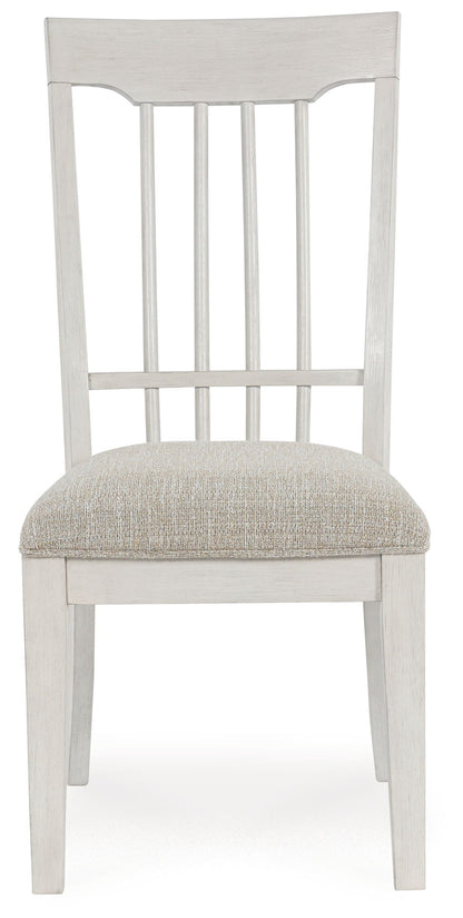 Shaybrock - Dining Upholstered Side Chair (Set of 2) - Antique White / Brown